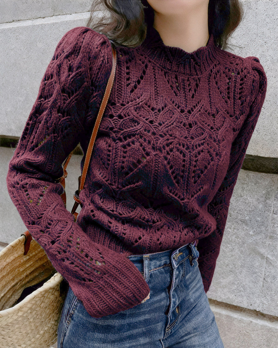 Gloria-Elsa | Women's Cut-Out Textured Sweater Dress