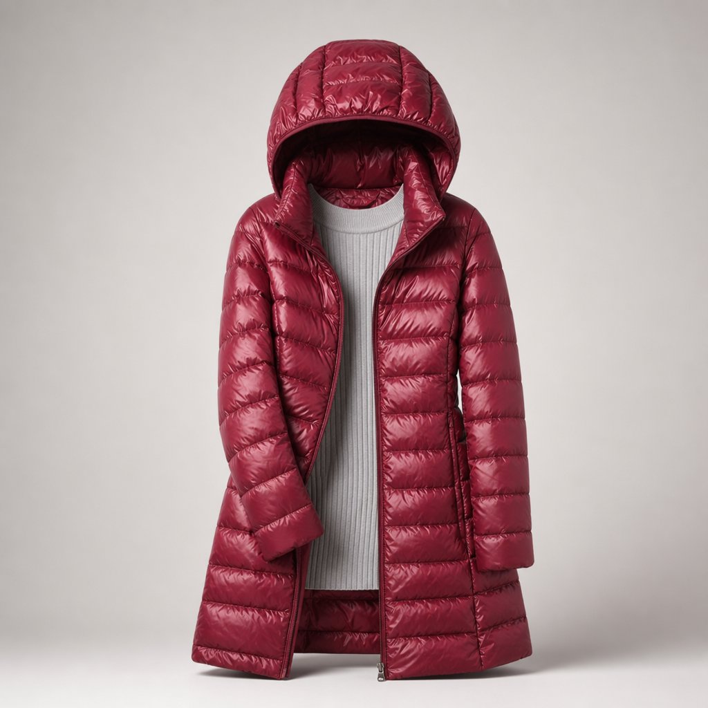 Lavinia-Ingrid | Women's Detachable-Hood Ultralight Puffer Jacket
