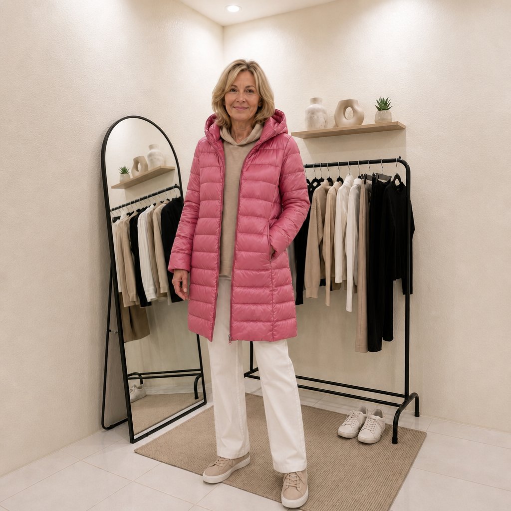 Lavinia-Ingrid | Women's Detachable-Hood Ultralight Puffer Jacket