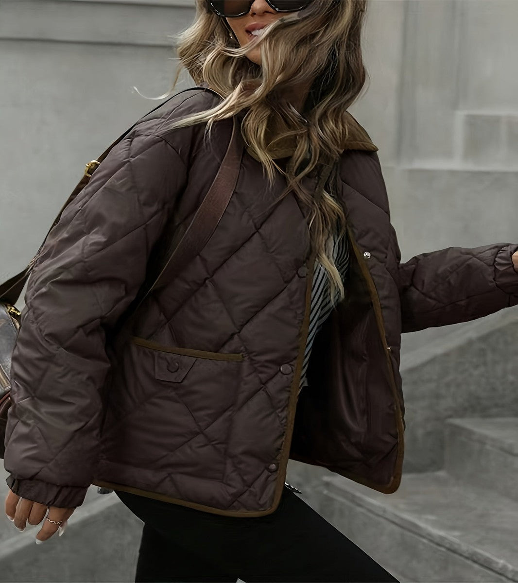 Genevieve-Aurelia | Women's Diamond-Quilted Puffer Jacket