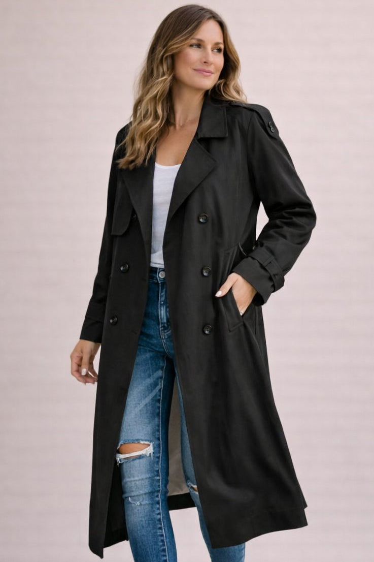 Camilla-Phyllis | Women's Double-Breasted Belted Trench Coat