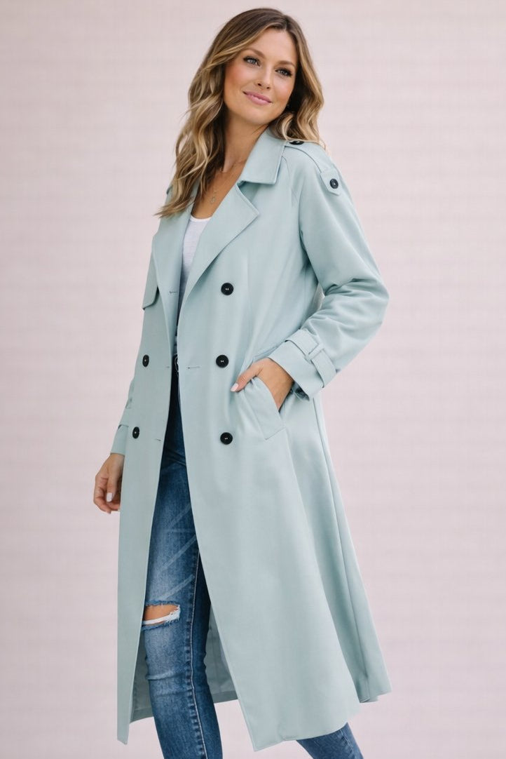 Camilla-Phyllis | Women's Double-Breasted Belted Trench Coat