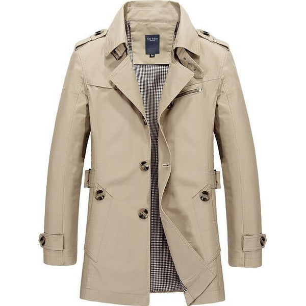 Odette-Opal | Women's Double-Breasted Belted Trench Coat