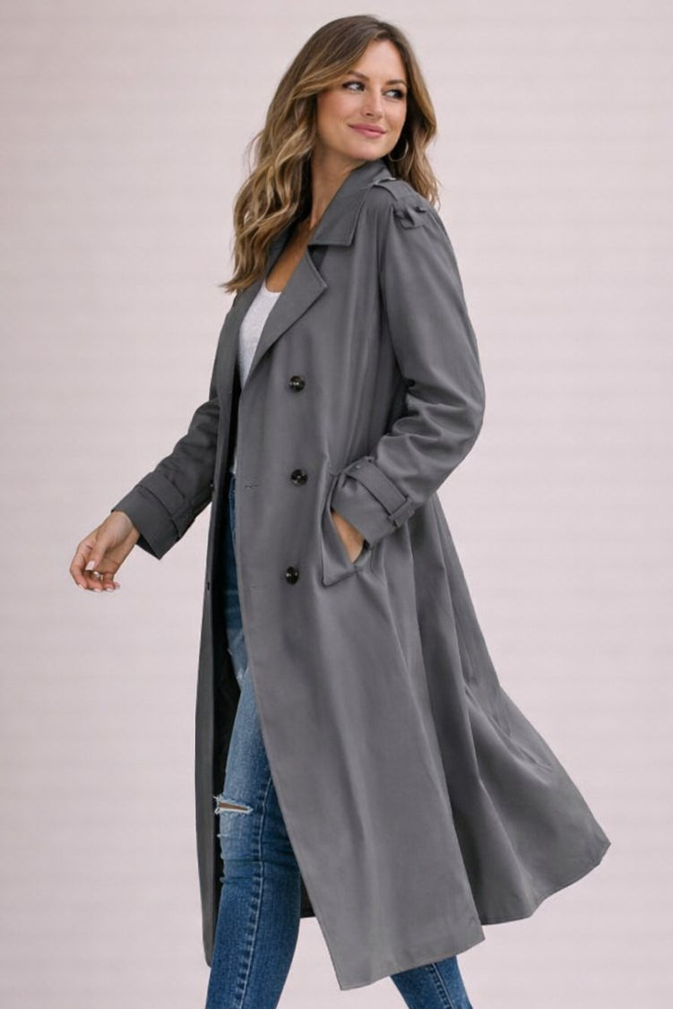 Camilla-Phyllis | Women's Double-Breasted Belted Trench Coat