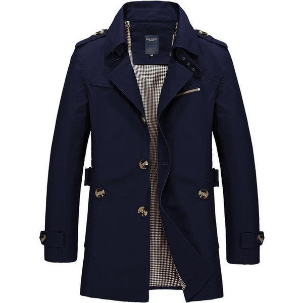 Odette-Opal | Women's Double-Breasted Belted Trench Coat
