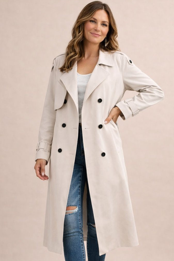 Camilla-Phyllis | Women's Double-Breasted Belted Trench Coat
