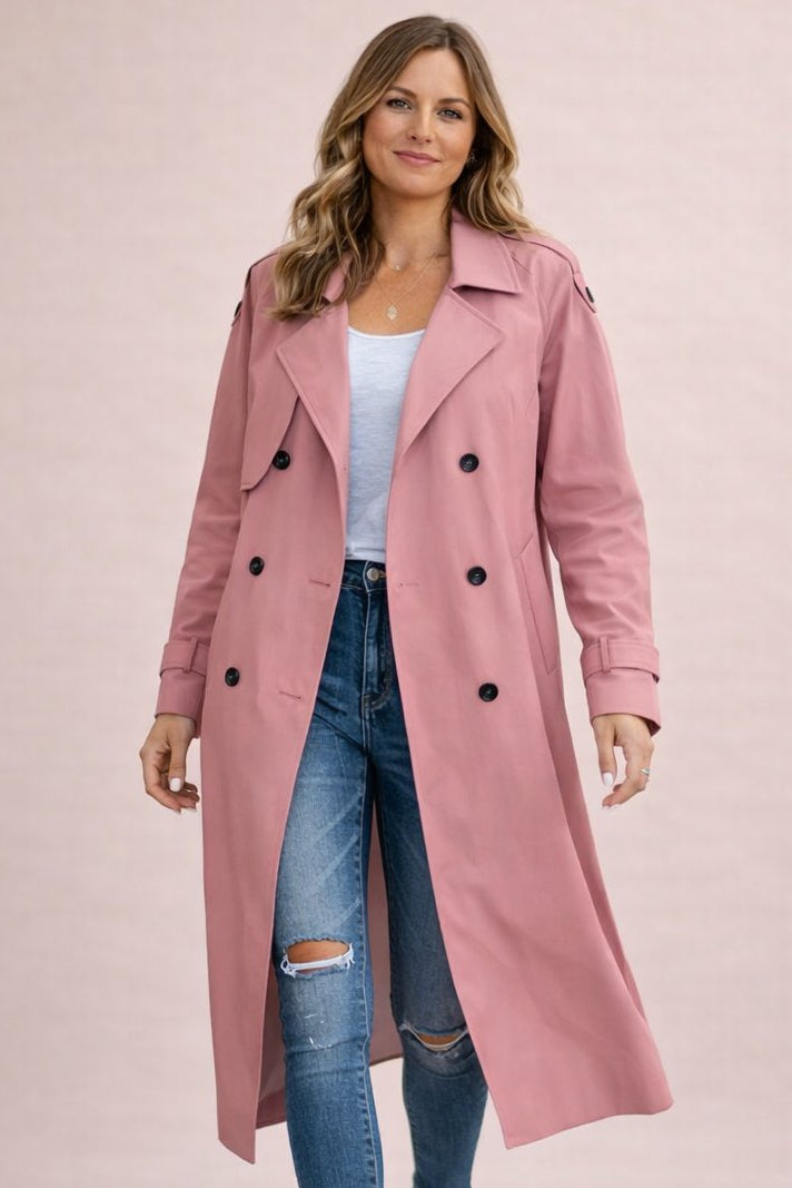 Camilla-Phyllis | Women's Double-Breasted Belted Trench Coat