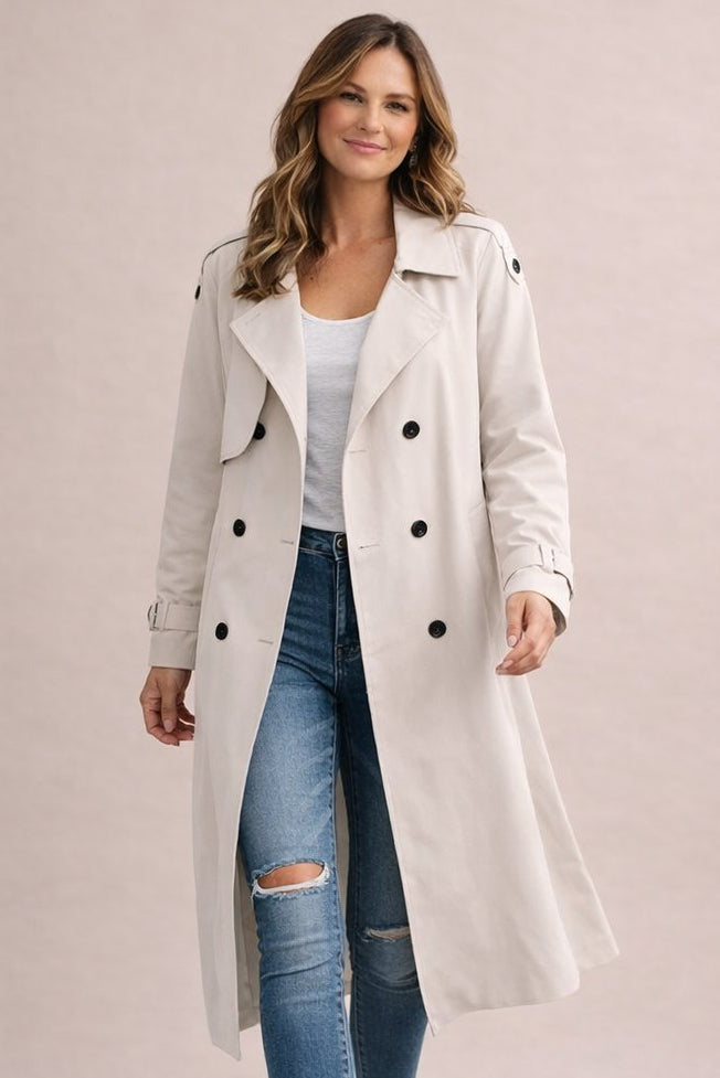 Camilla-Phyllis | Women's Double-Breasted Belted Trench Coat