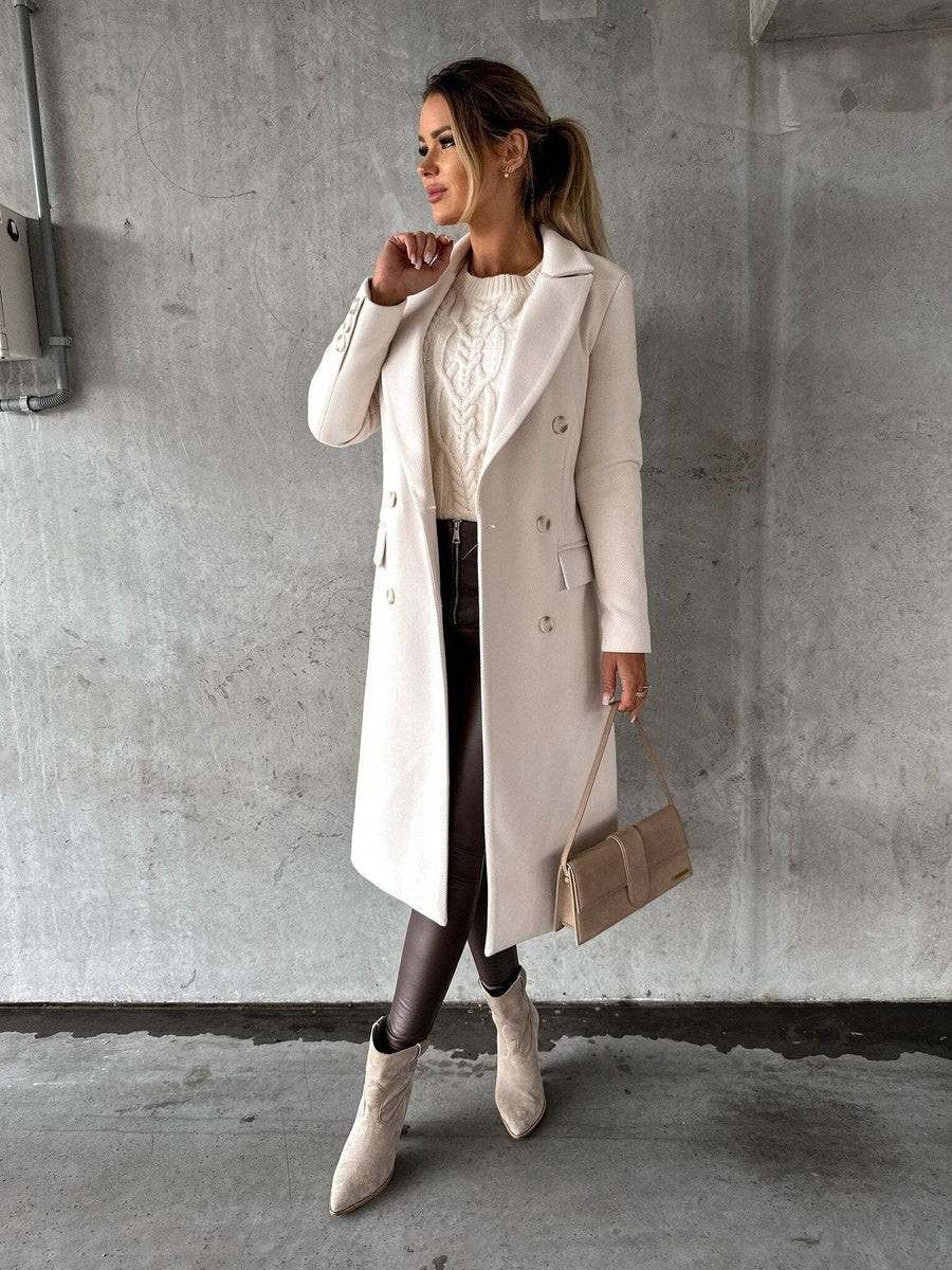 Josephine | Women's Double-Breasted Longline Trench Coat