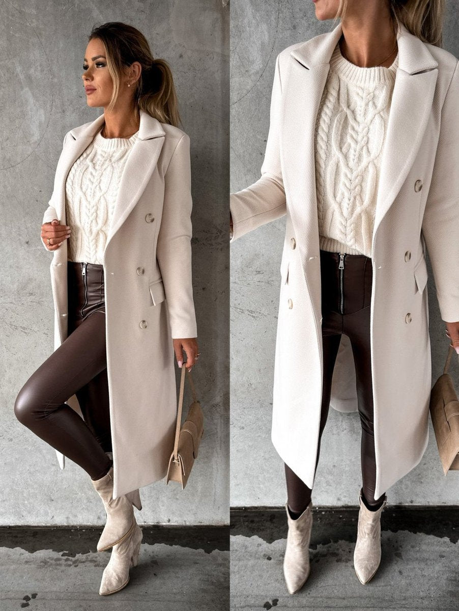 Josephine | Women's Double-Breasted Longline Trench Coat