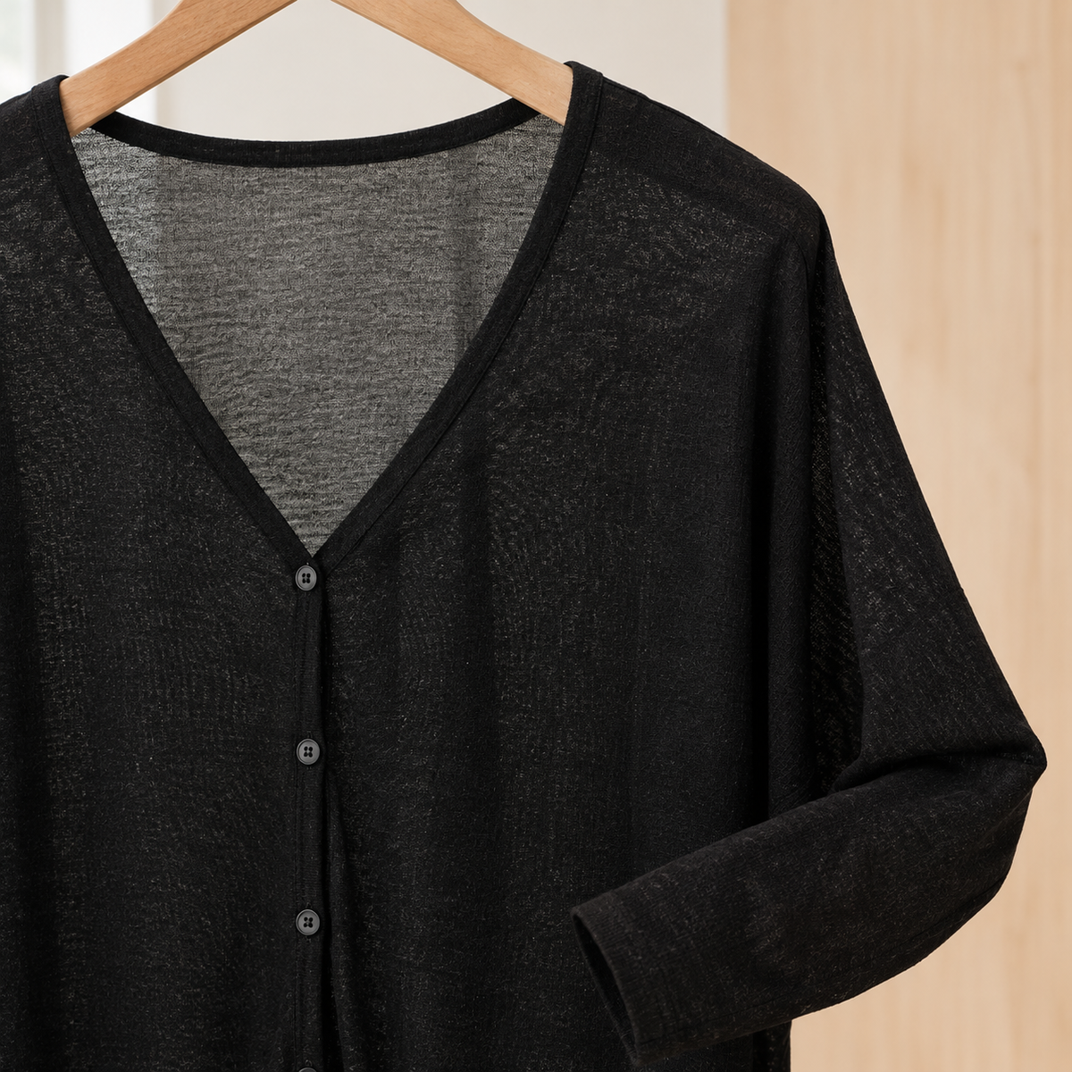 Flora | Women's Draped Button-Front Cardigan
