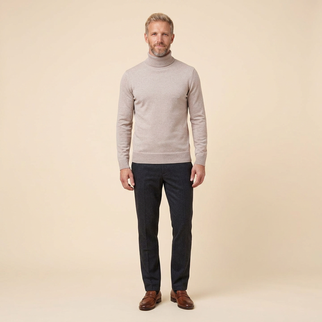 Dorothea-Henrietta | Women's Fine-Knit Turtleneck Sweater