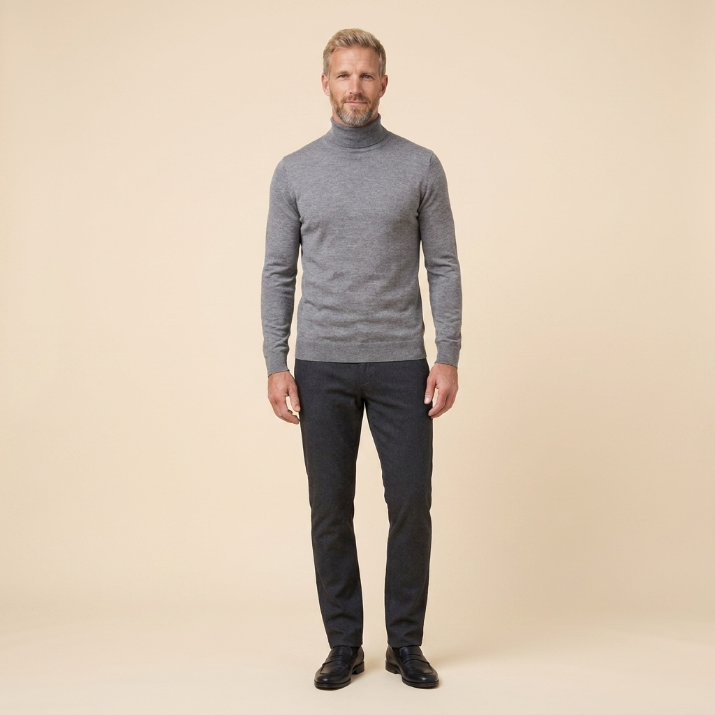 Dorothea-Henrietta | Women's Fine-Knit Turtleneck Sweater