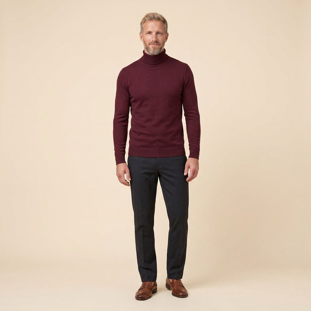 Dorothea-Henrietta | Women's Fine-Knit Turtleneck Sweater