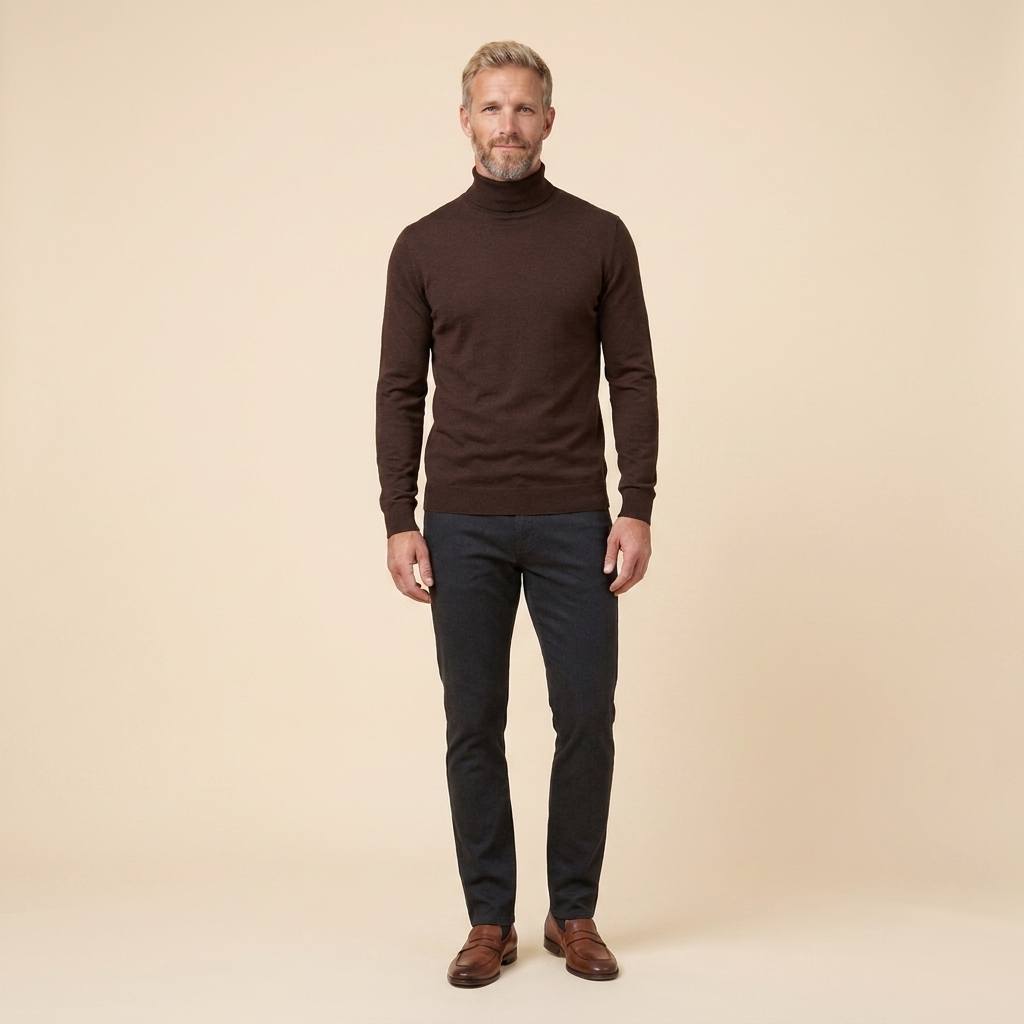 Dorothea-Henrietta | Women's Fine-Knit Turtleneck Sweater