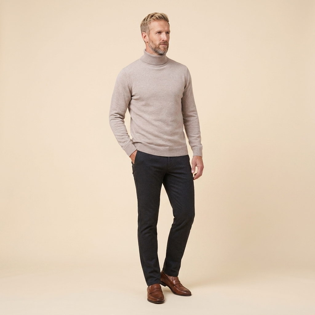 Dorothea-Henrietta | Women's Fine-Knit Turtleneck Sweater