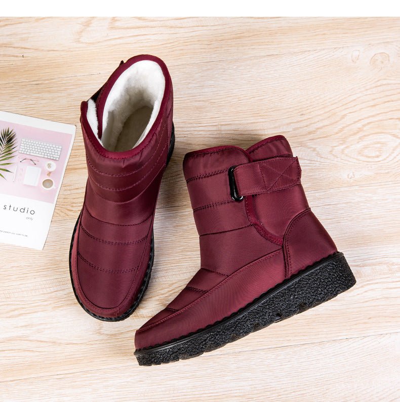 Sabine-Priscilla | Women's Fleece-Lined Buckle-Strap Ankle Boots