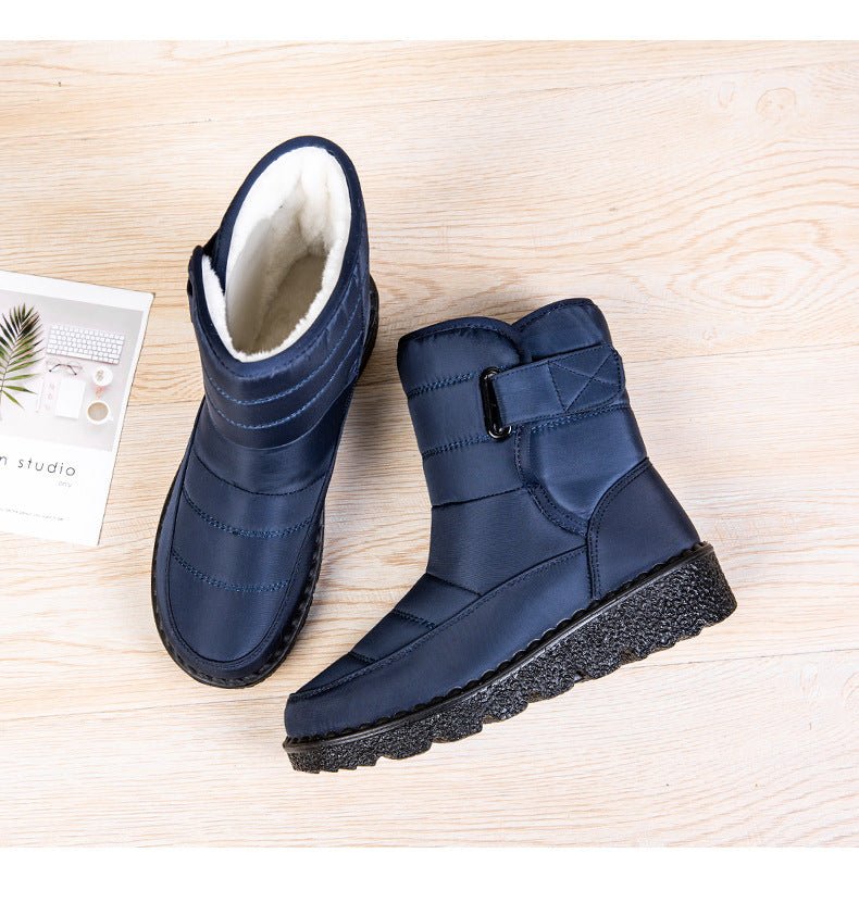 Sabine-Priscilla | Women's Fleece-Lined Buckle-Strap Ankle Boots
