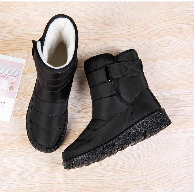 Sabine-Priscilla | Women's Fleece-Lined Buckle-Strap Ankle Boots