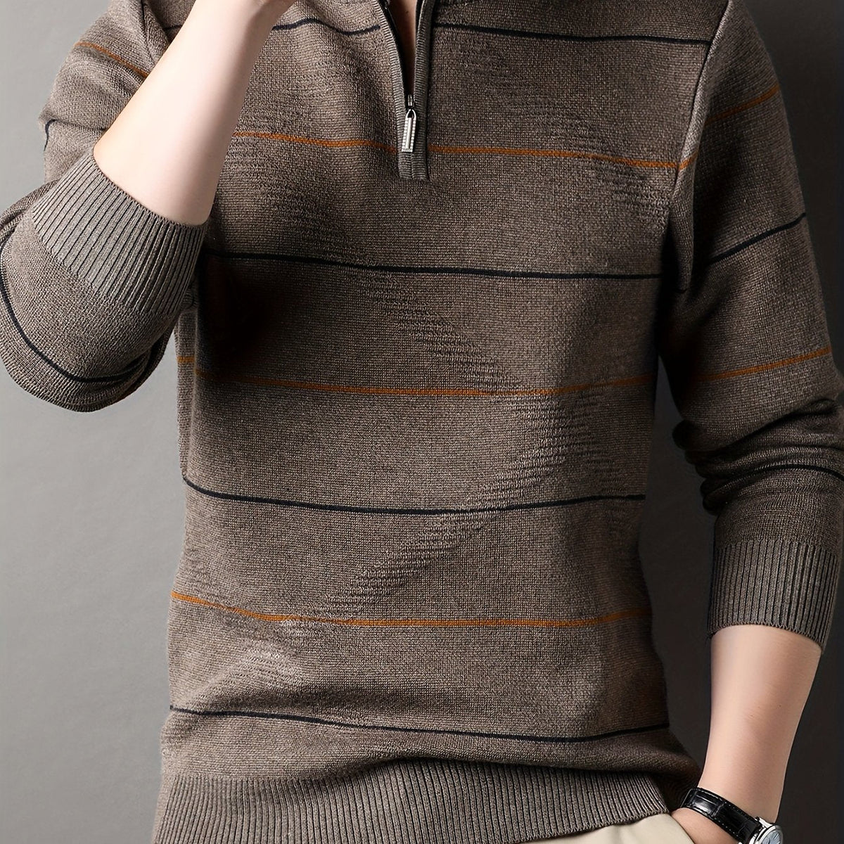 Ivy | Women's Half-Zip Ribbed Knit Sweater