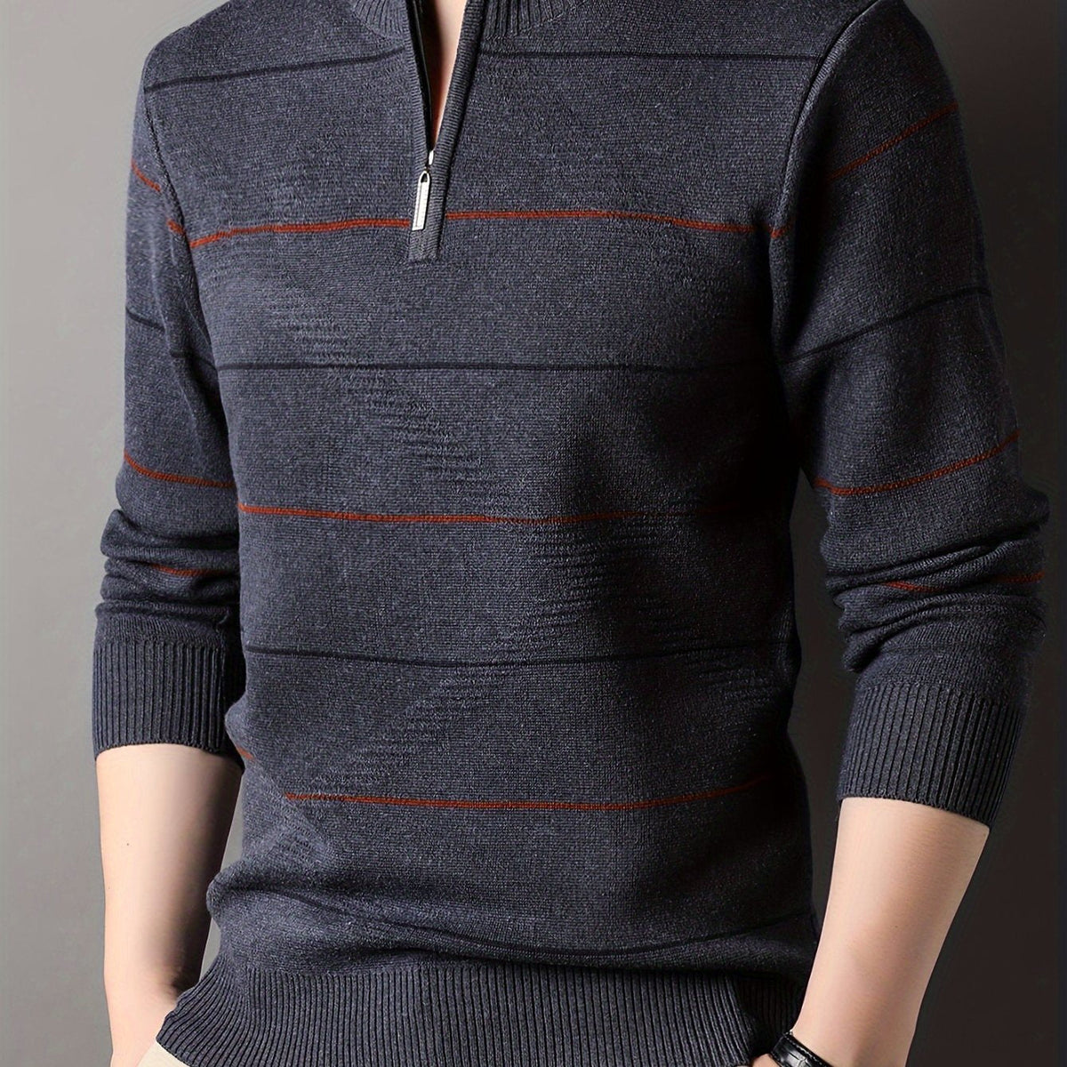 Ivy | Women's Half-Zip Ribbed Knit Sweater