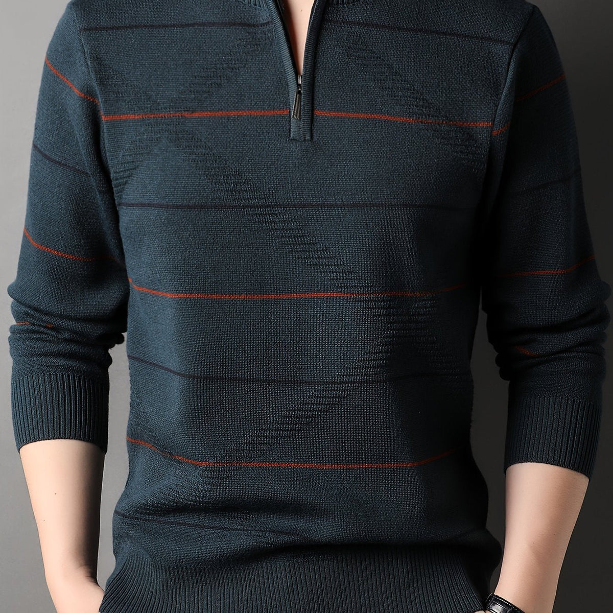 Ivy | Women's Half-Zip Ribbed Knit Sweater