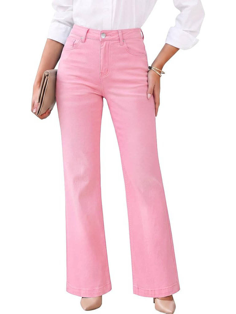 Bernadette-Juliet | Women's High-Rise Wide Leg Flare Jeans