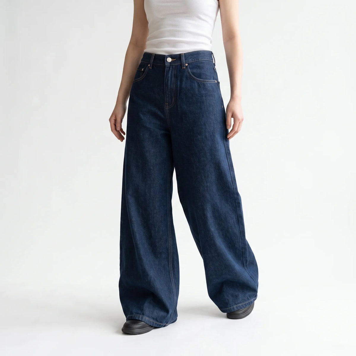 Edith-Johanna | Women's High-Waisted Wide-Leg Jeans