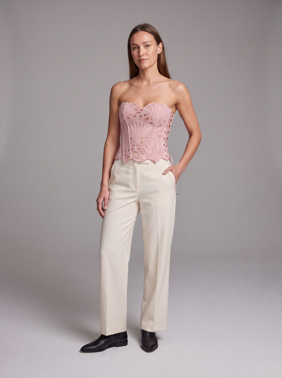 Lorraine-Lucille | Women's Lace-Up Corset Top