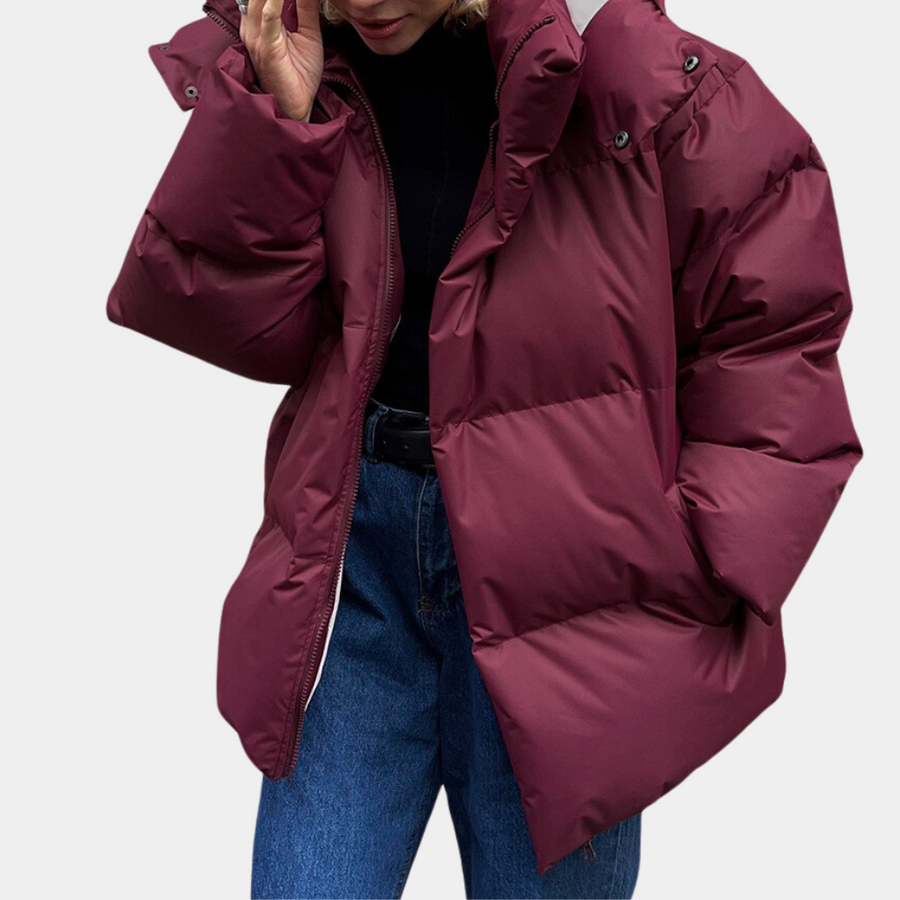 Louisa-Nadine | Women's Lightweight Hooded Quilted Puffer Jacket