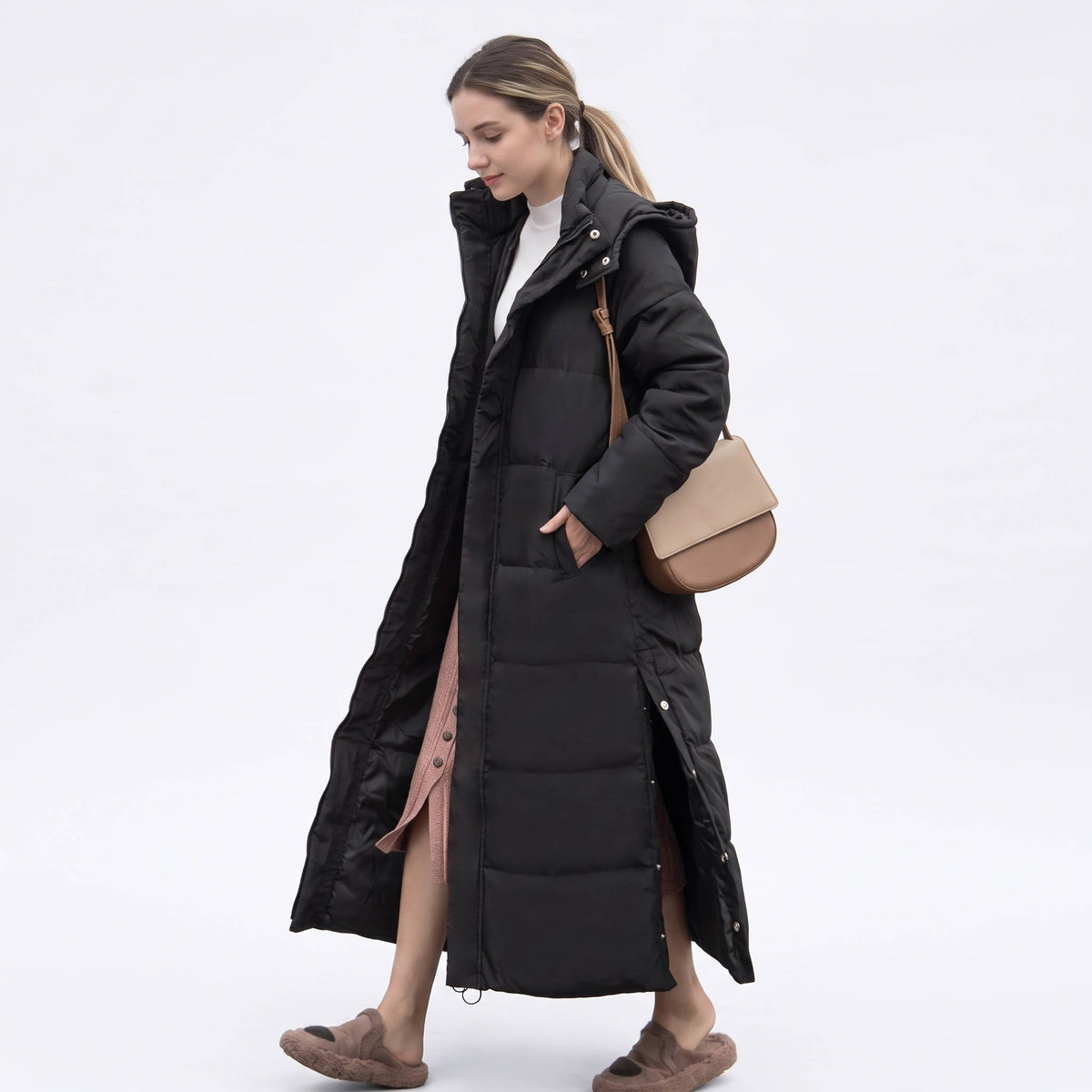Roberta-Mavis | Women's Longline Fitted Puffer Jacket