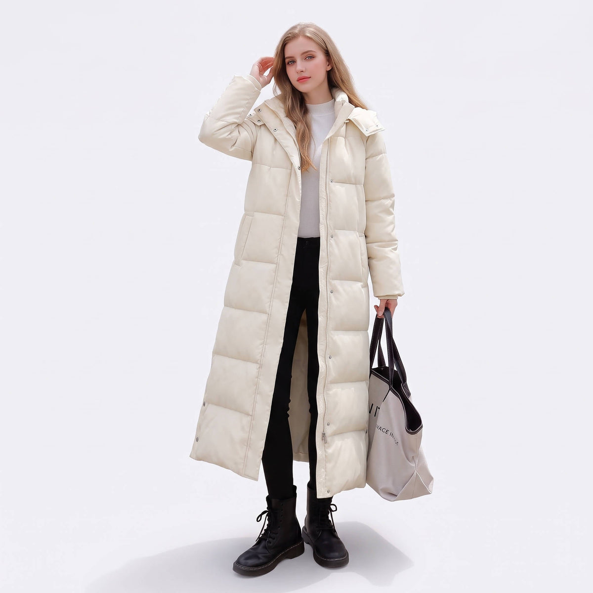 Roberta-Mavis | Women's Longline Fitted Puffer Jacket