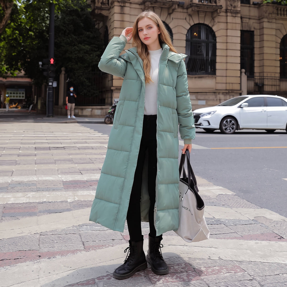 Roberta-Mavis | Women's Longline Fitted Puffer Jacket