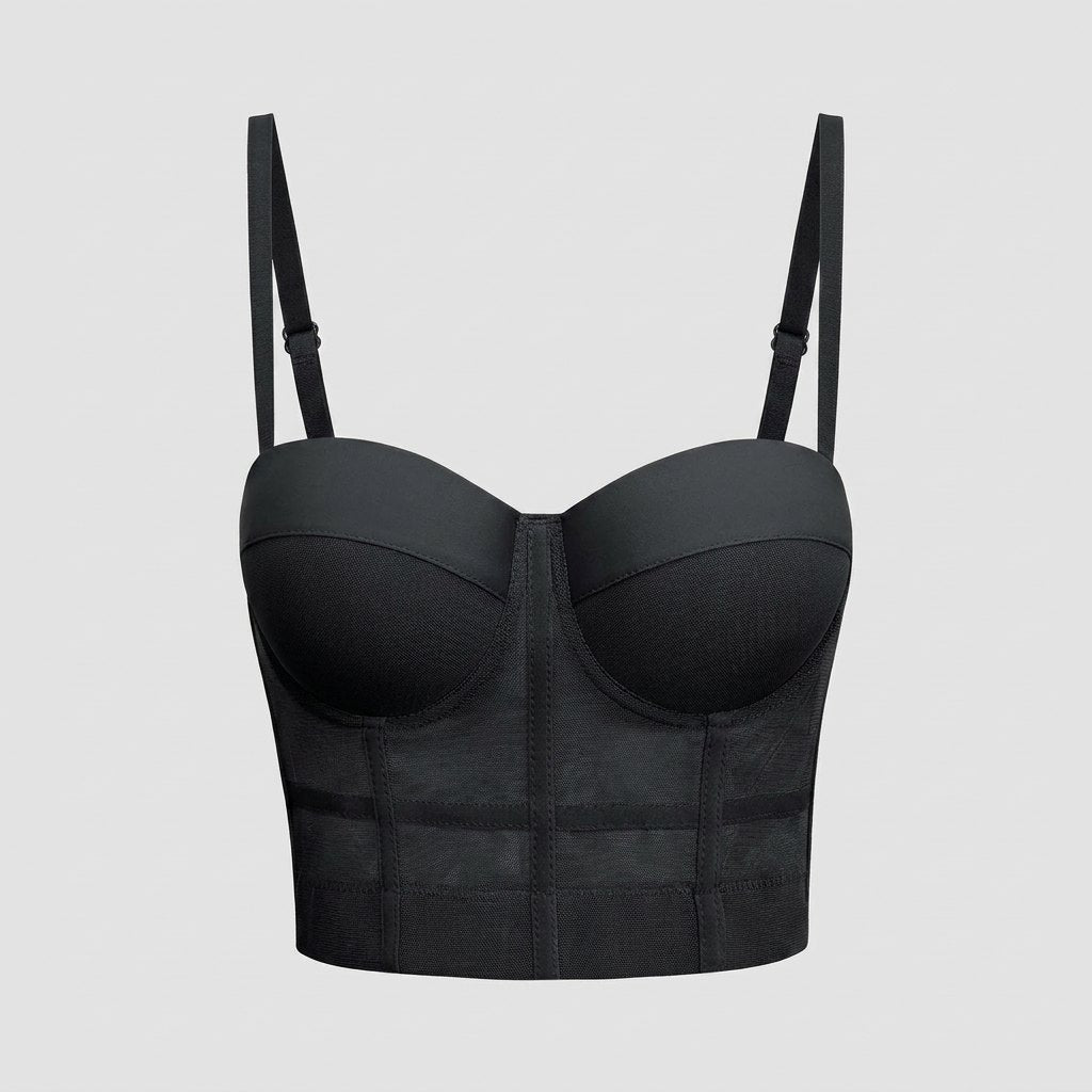 Carmen-Rosemary | Women's Mesh Underwire Bustier Top