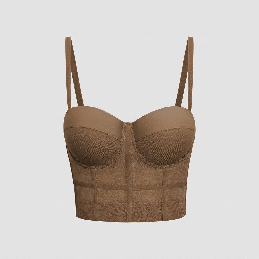 Carmen-Rosemary | Women's Mesh Underwire Bustier Top