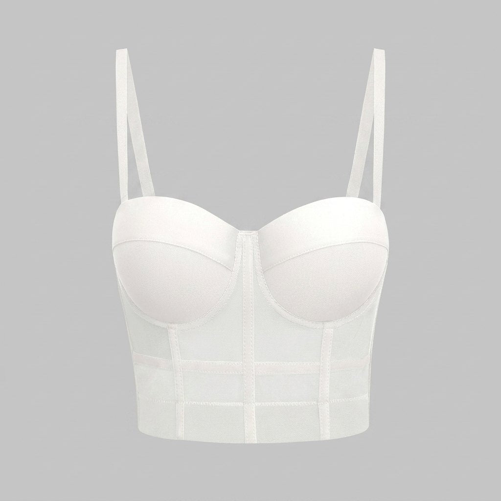 Carmen-Rosemary | Women's Mesh Underwire Bustier Top