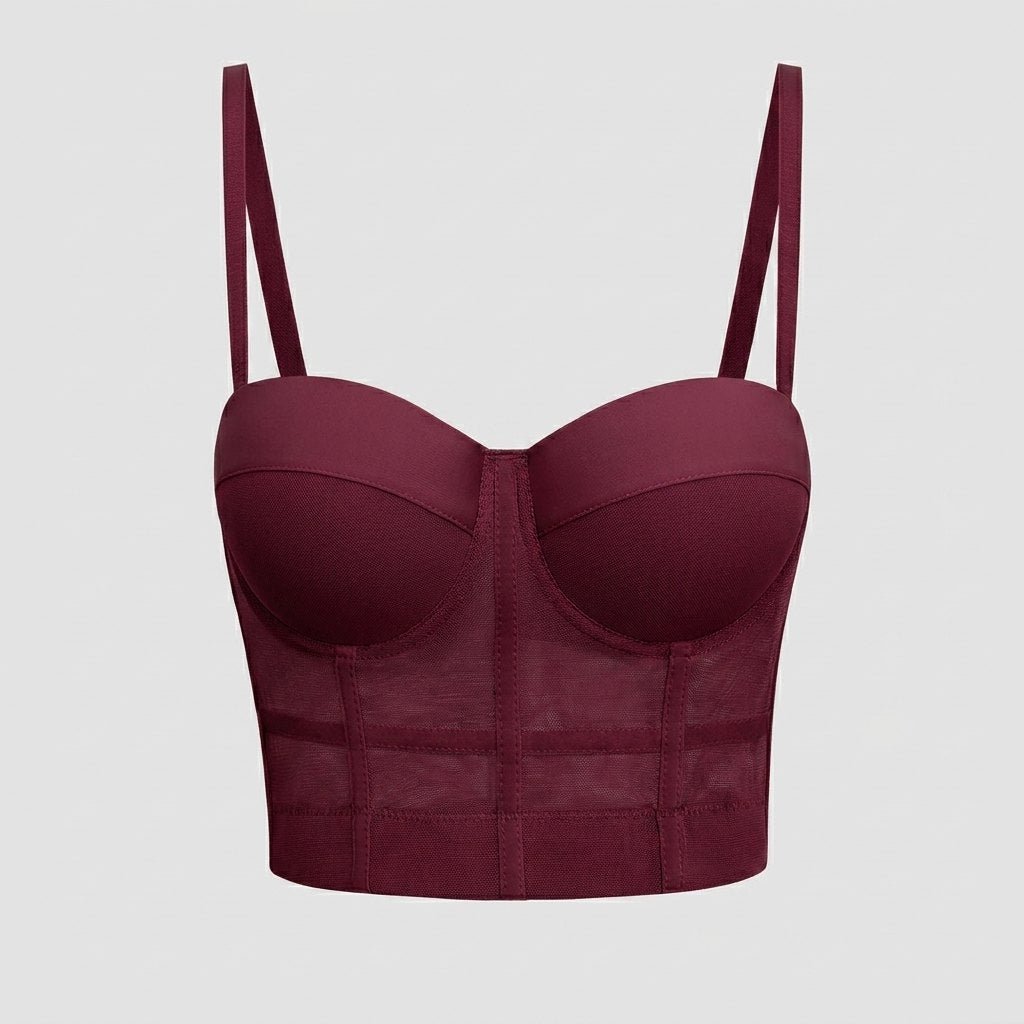 Carmen-Rosemary | Women's Mesh Underwire Bustier Top