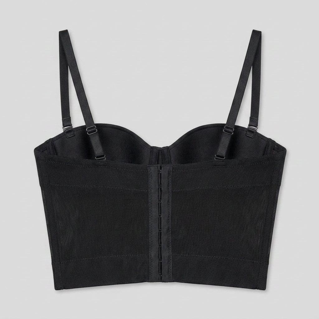 Carmen-Rosemary | Women's Mesh Underwire Bustier Top