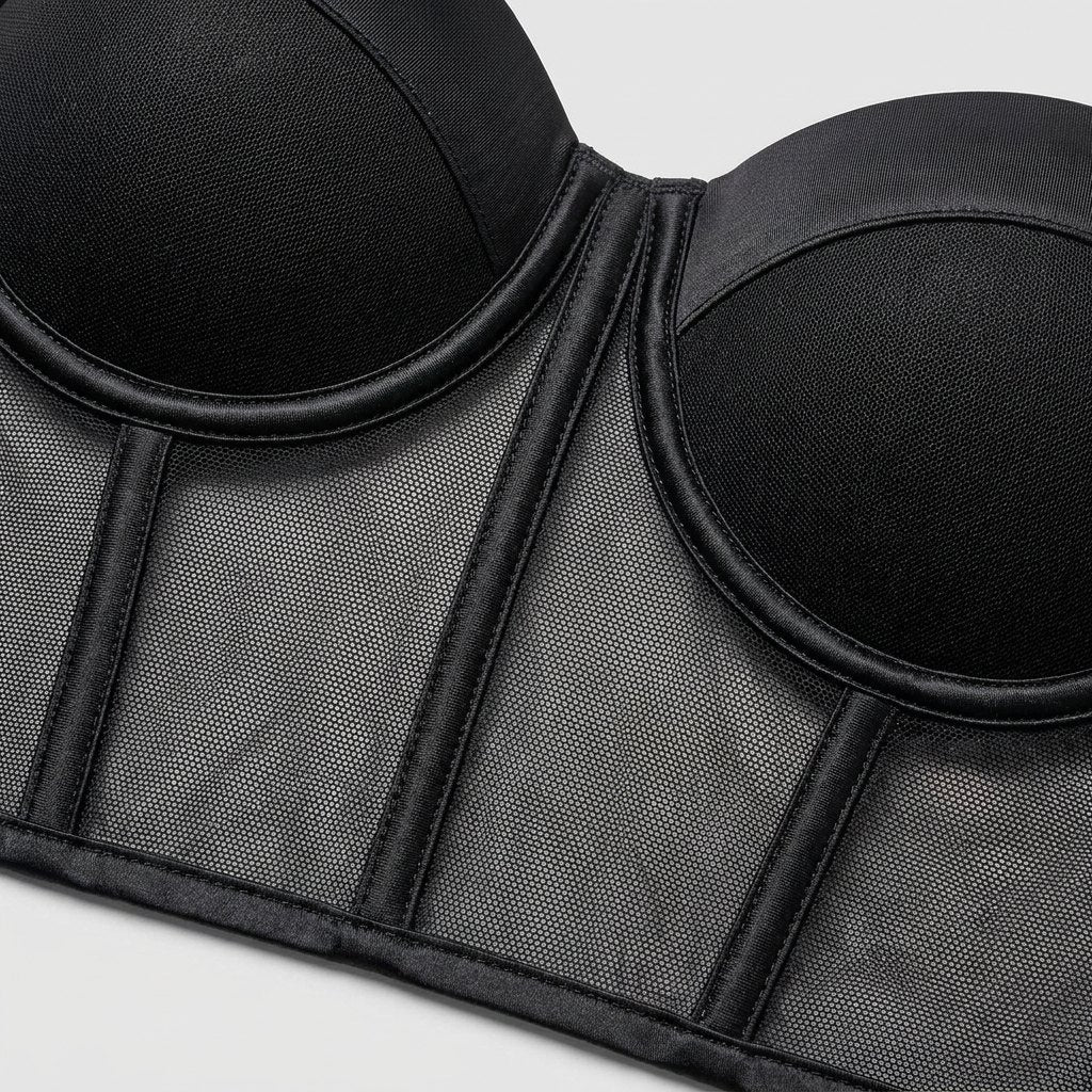 Carmen-Rosemary | Women's Mesh Underwire Bustier Top