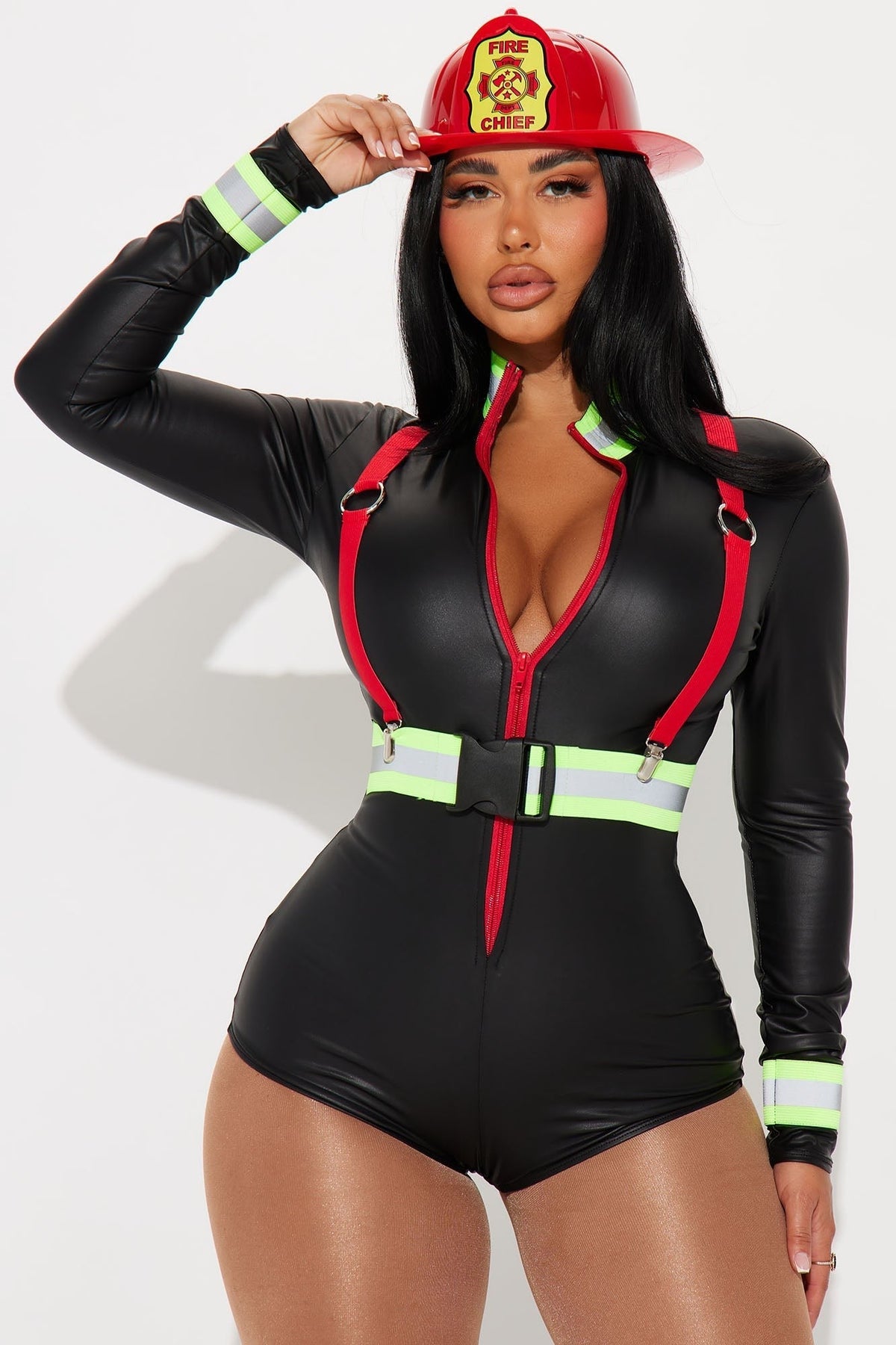 Valerie-Ingrid | Women's Neon-Stripe Bodysuit Costume Set