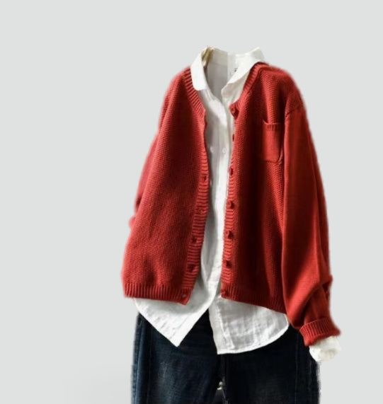 Evelina-Sabine | Women's Oversized Pocket Cardigan