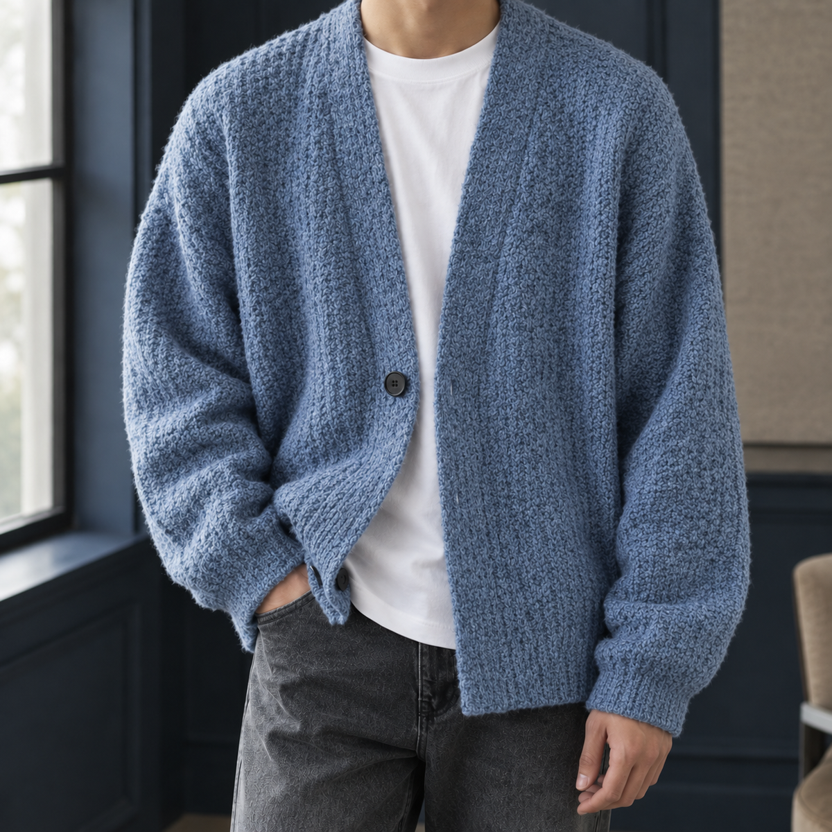 Rhea | Women's Oversized Textured Cardigan