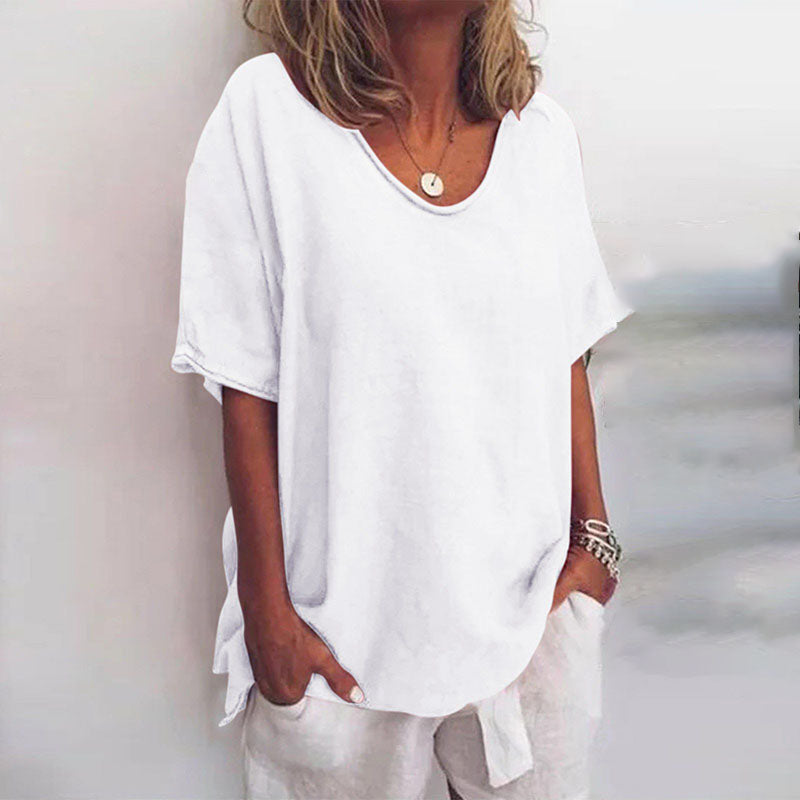 Regina-Isabelle | Women's Oversized V-Neck Knit Top