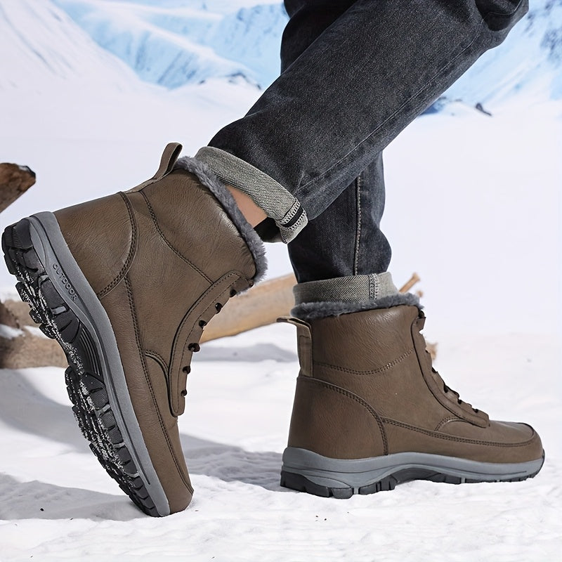 Estelle-Nella | Women's Plush-Lined Lace-Up Ankle Boots