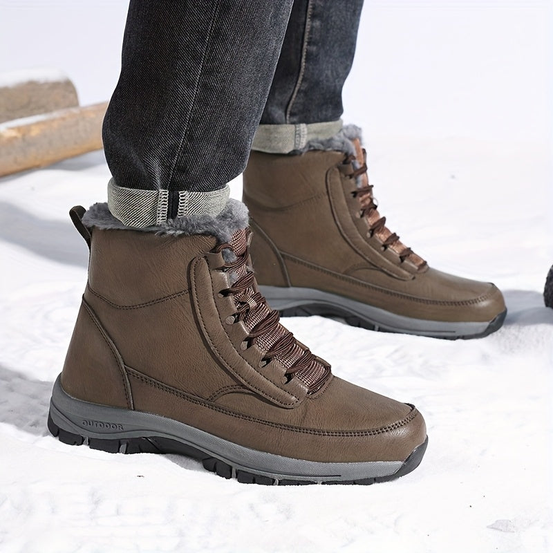 Estelle-Nella | Women's Plush-Lined Lace-Up Ankle Boots