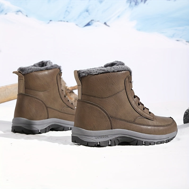 Estelle-Nella | Women's Plush-Lined Lace-Up Ankle Boots
