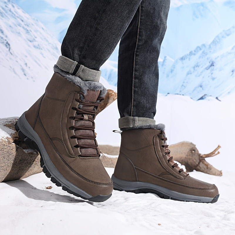 Estelle-Nella | Women's Plush-Lined Lace-Up Ankle Boots