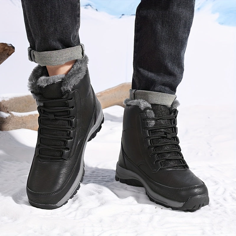 Estelle-Nella | Women's Plush-Lined Lace-Up Ankle Boots