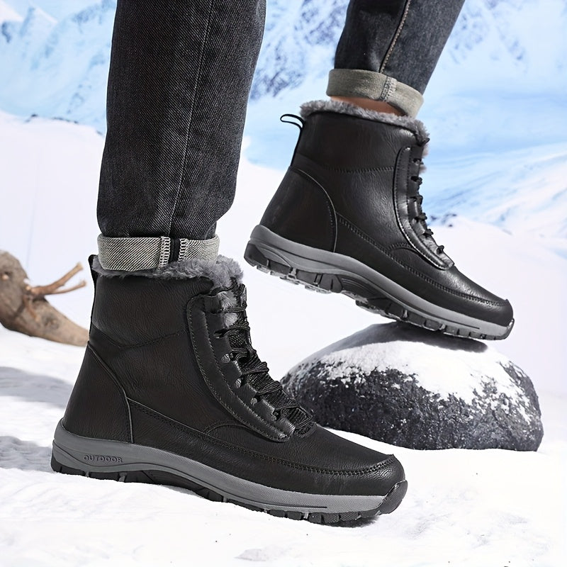 Estelle-Nella | Women's Plush-Lined Lace-Up Ankle Boots