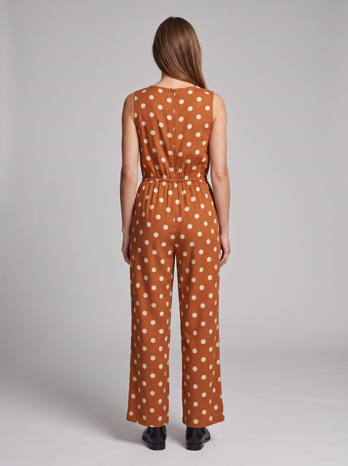 Opal-Rhea | Women's Polka Dot Wide-Leg Jumpsuit